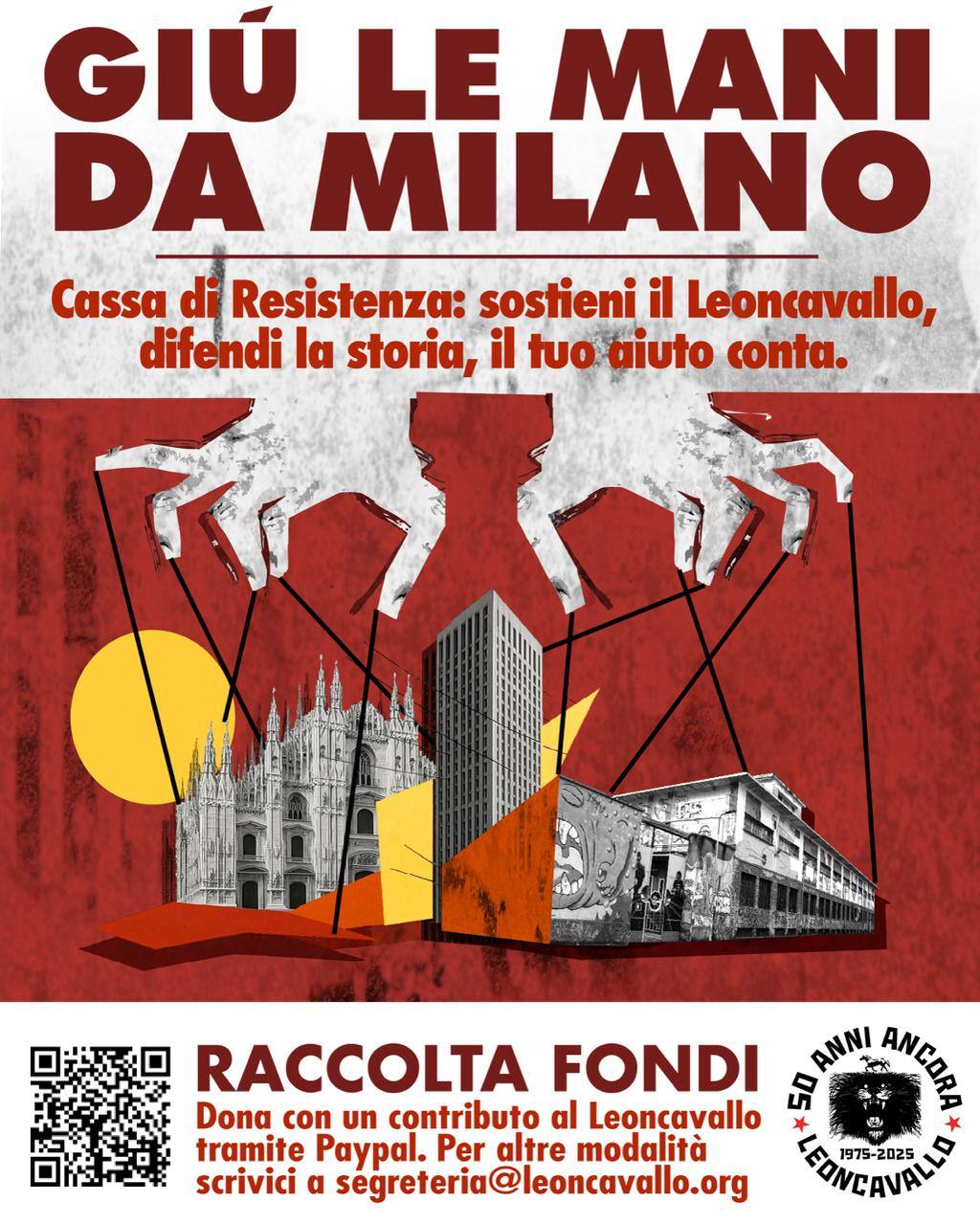 Giù le mani da Milano: cassa di resistenza